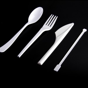 Biodegradable knife, fork & spoon